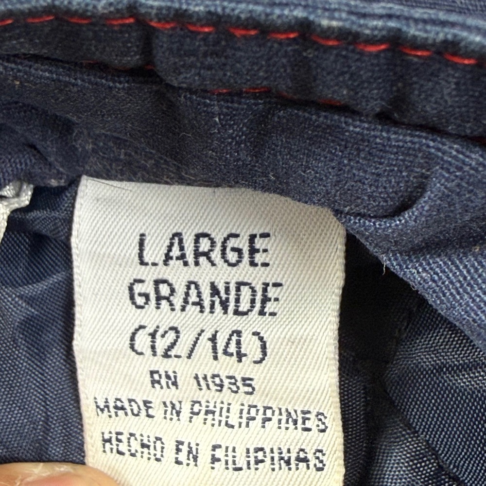 Cabin Creek Parka Jacket Large Navy Blue Quilted Lined Utility Vintage Men's - Picture 5 of 11